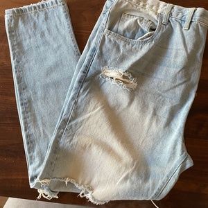 Nslvd denim distressed jeans